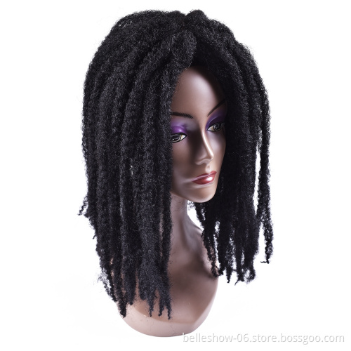 Hot sell 20 inch 110g afro kinky curly twist braiding hair cheap marley braid hair extension